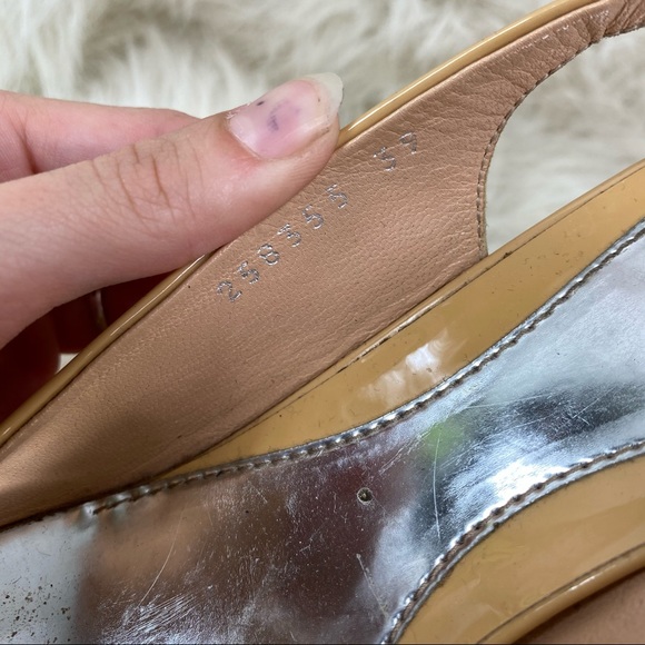 Gucci Vitello Vernice Soft Sable wedge sandal - Picture 10 of 14